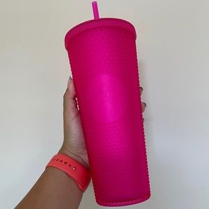 LAST FEW Neon Jelly Pink Starbucks Studded Cup